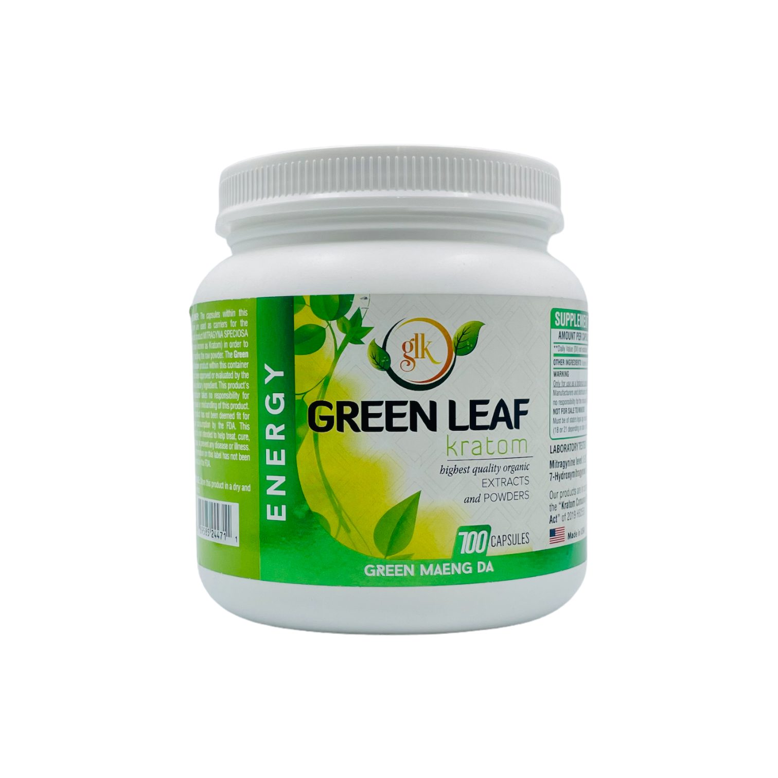 Green Maeng Da (ENERGY) Capsules-700CT