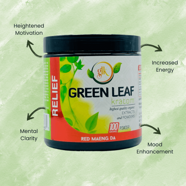 Red Maeng Da (RELIEF) Powder-100gm - Image 4