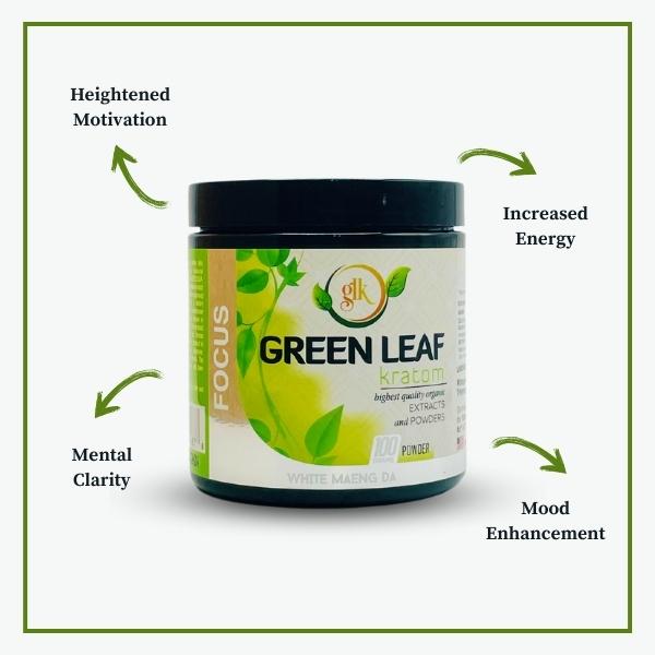 White Maeng Da (FOCUS) Kratom Powder-100gm - Image 3